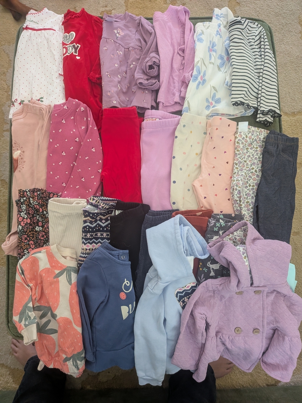 Baby Girl Size 12 Months Bundle 26 Pieces Brands Include Carter's